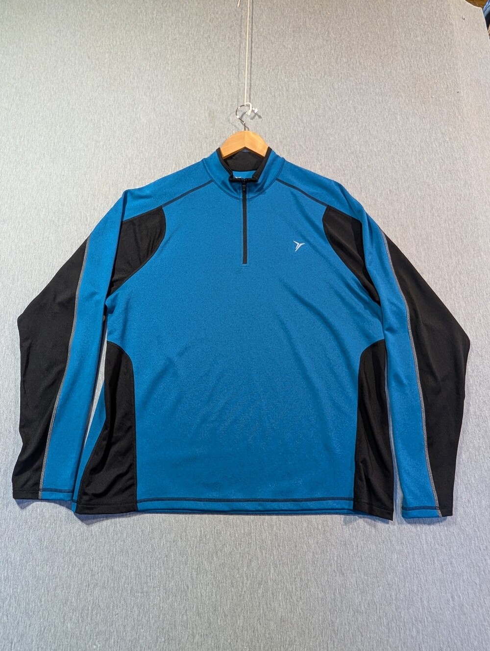 Old Navy Active Pullover Men's XL Blue Black 1/4 Zip